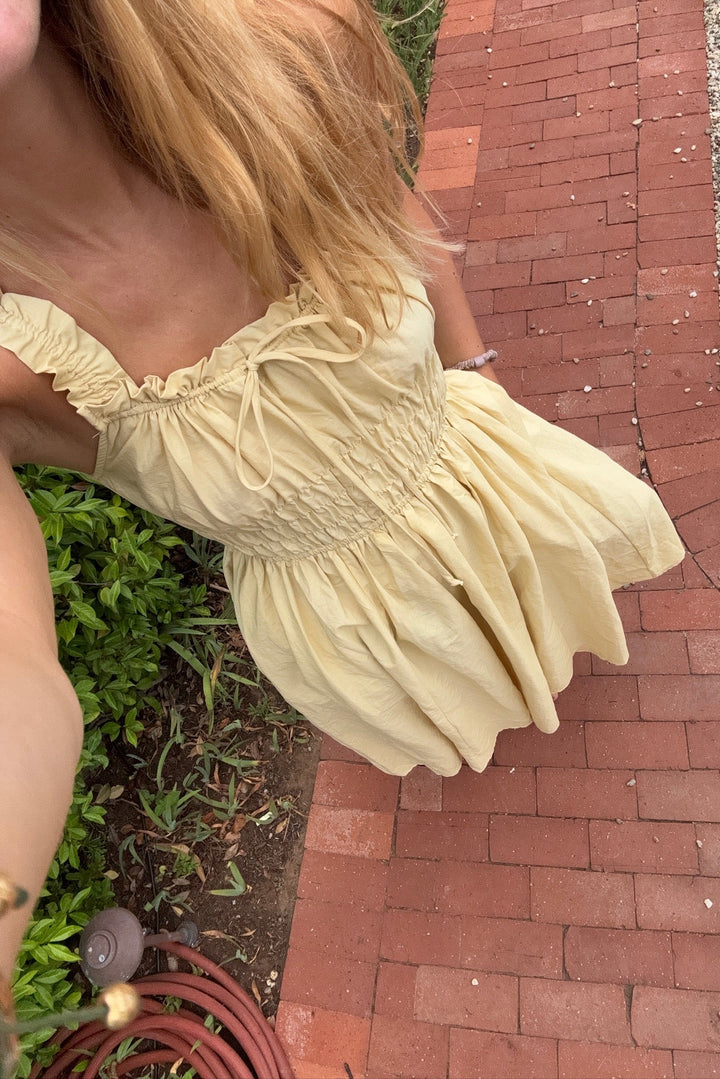 KEEN THE LABEL Cadia Smocked Midi Dress-The Shop Laguna Beach