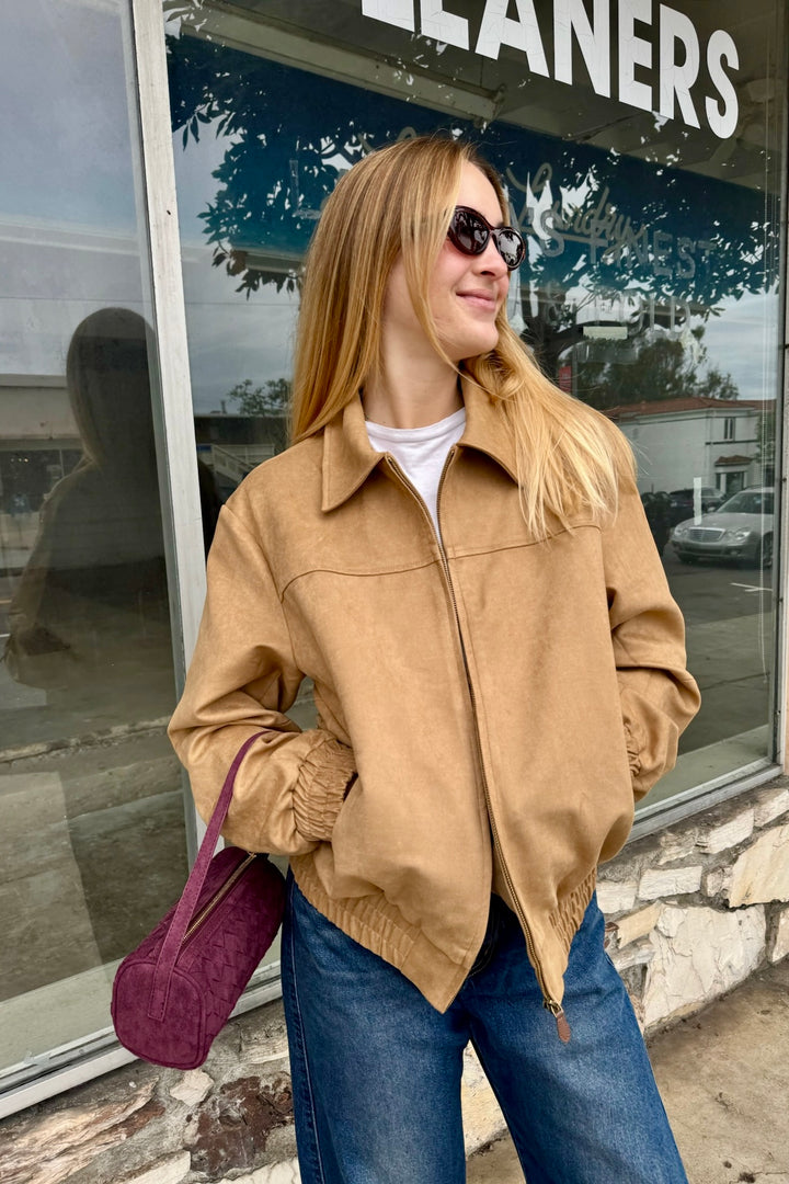 KEEN THE LABEL Micah Suede Bomber Work Jacket-The Shop Laguna Beach