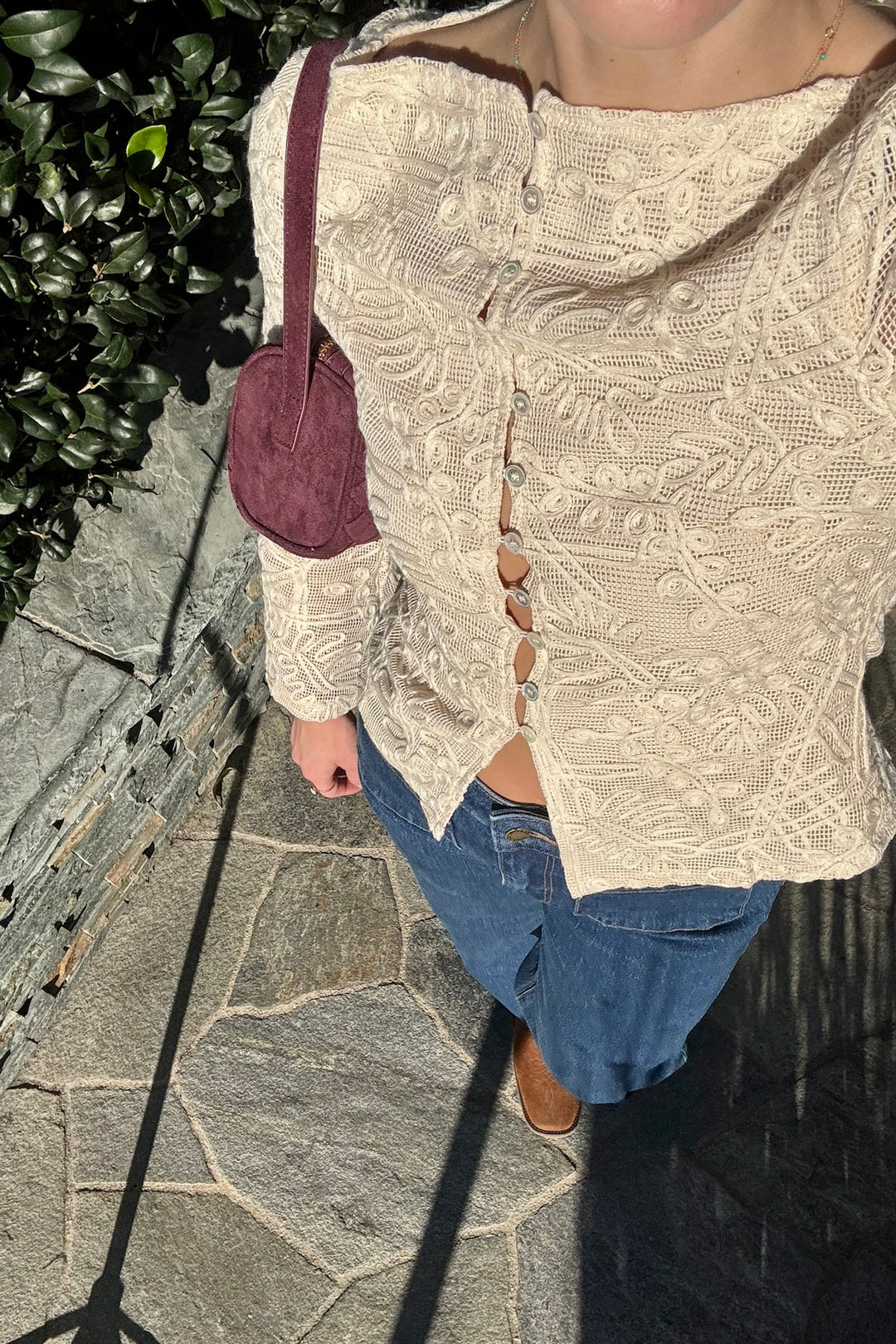 KEEN THE LABEL Brett Embroidered Long Sleeve Top-The Shop Laguna Beach