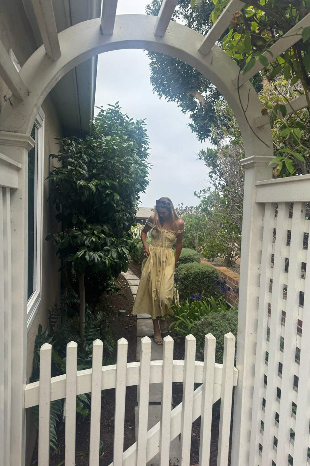 KEEN THE LABEL Cadia Smocked Midi Dress-The Shop Laguna Beach