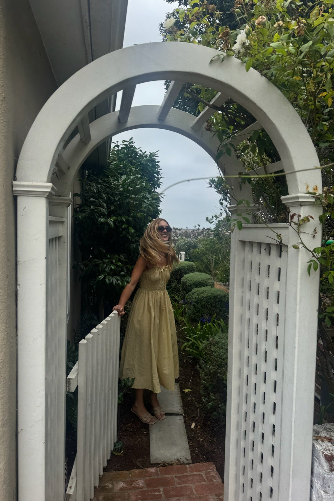 KEEN THE LABEL Cadia Smocked Midi Dress-The Shop Laguna Beach