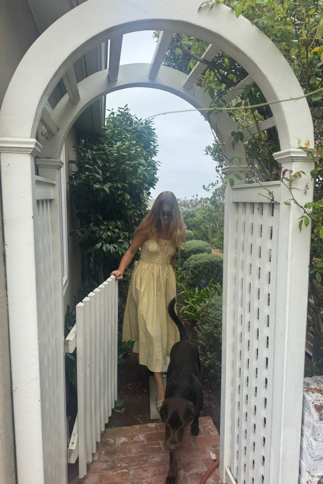 KEEN THE LABEL Cadia Smocked Midi Dress-The Shop Laguna Beach