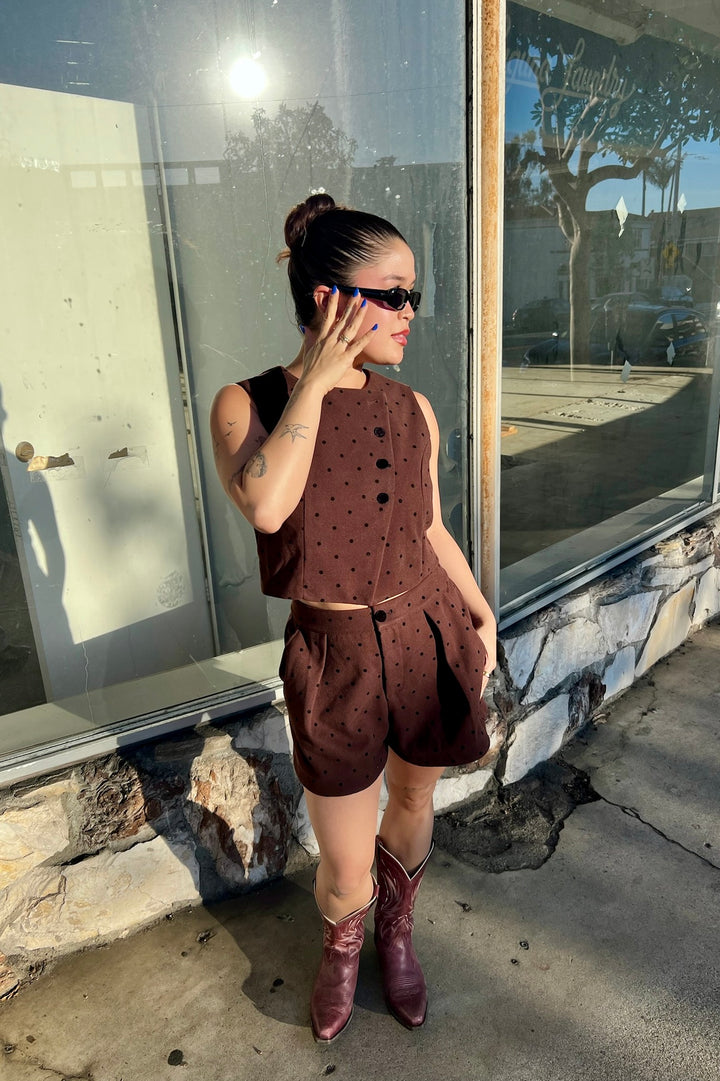 KEEN THE LABEL Jean Polka Dot Short-The Shop Laguna Beach