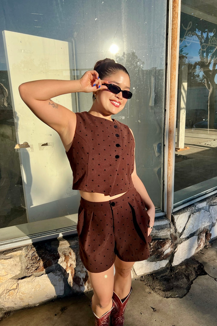 KEEN THE LABEL Jean Polka Dot Short-The Shop Laguna Beach