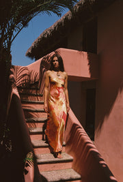 LSPACE Spring In Love Satin Maxi Dress-The Shop Laguna Beach