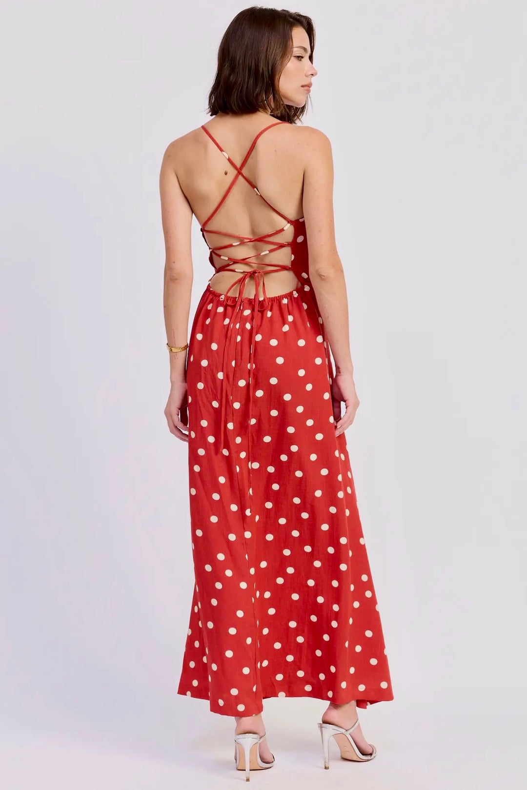 KEEN THE LABEL Zosia Polka Dot Midi Dress-The Shop Laguna Beach