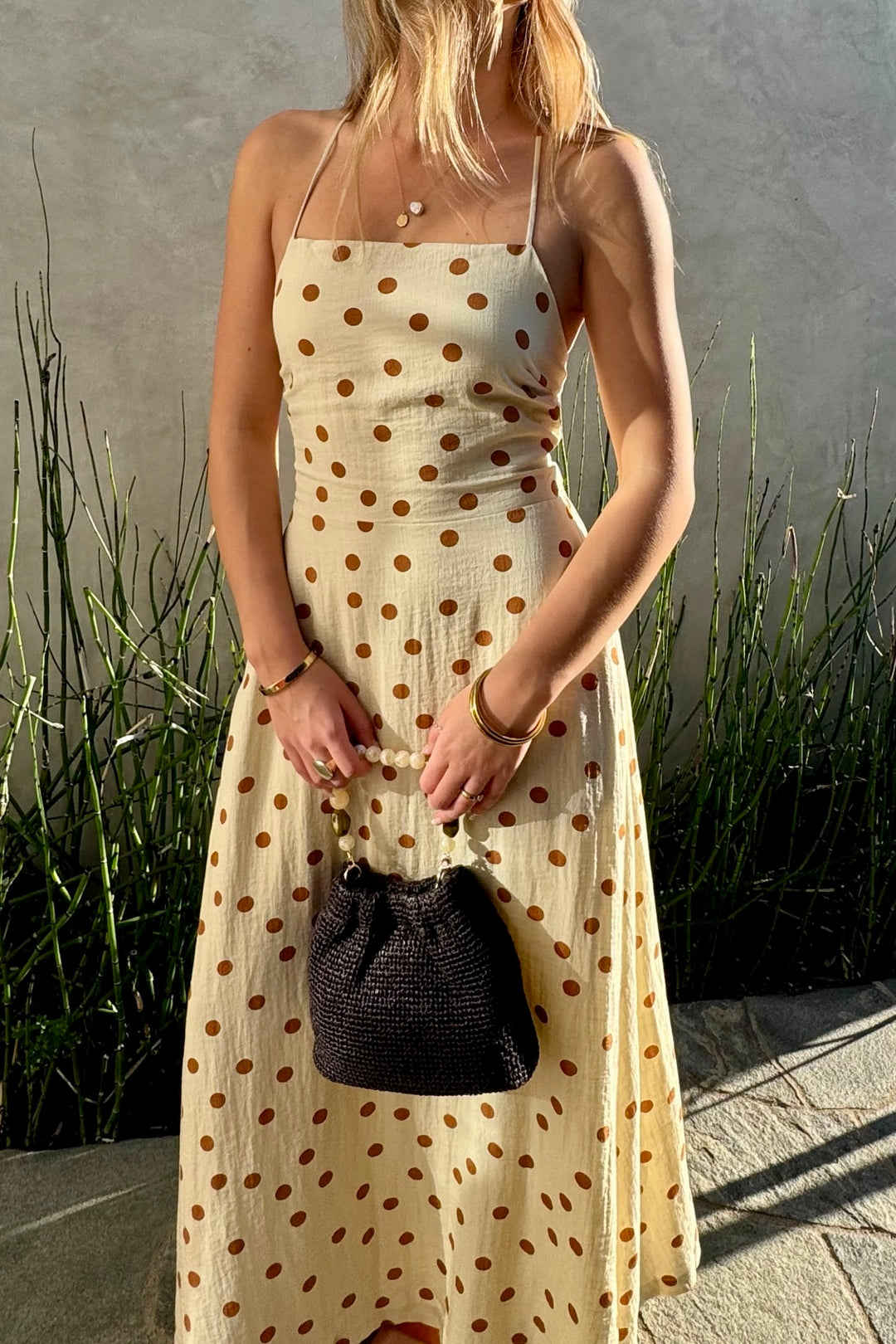 KEEN THE LABEL Zosia Polka Dot Midi Dress - More Colors Available-The Shop Laguna Beach