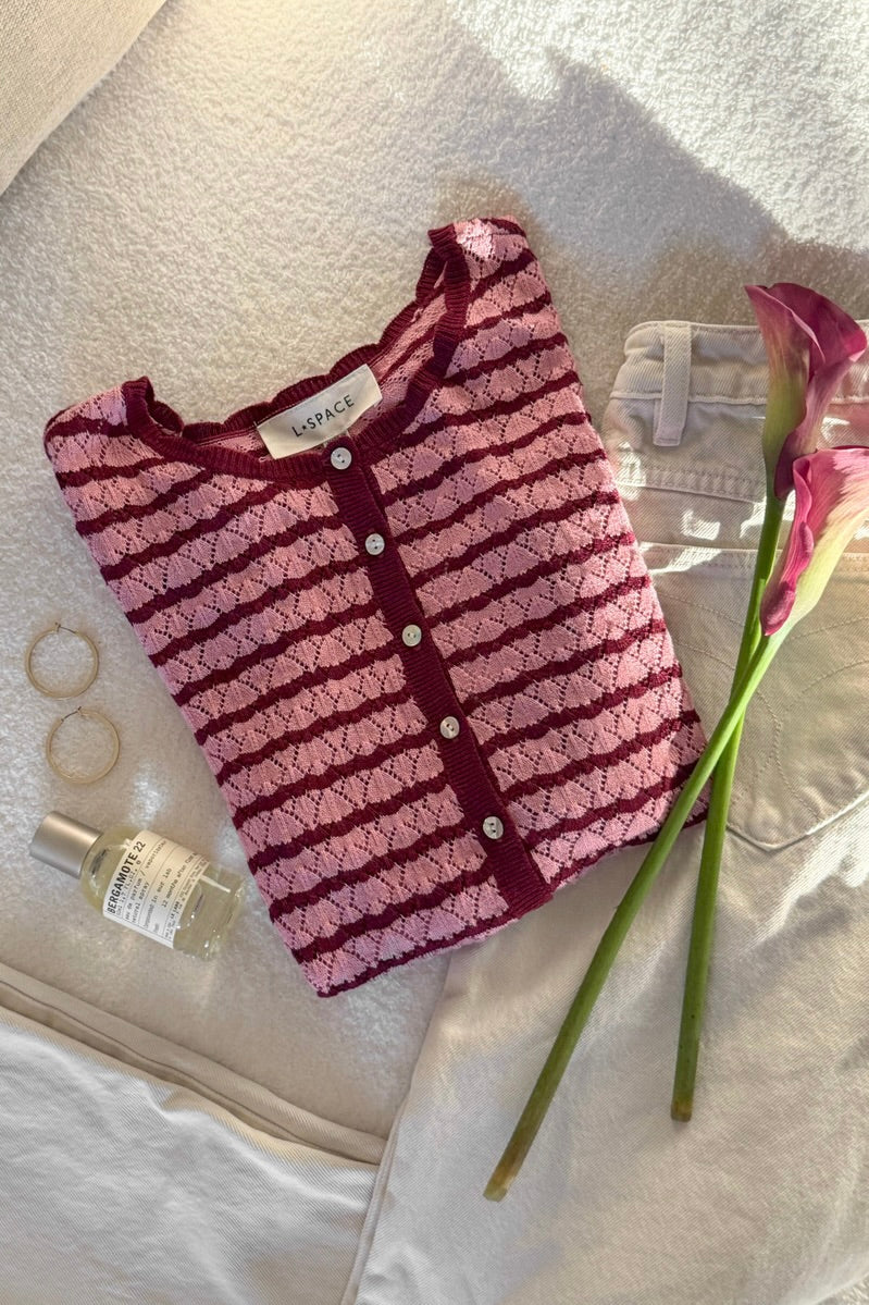 LSPACE Rosalie Stripe Cardigan - More Colors Available-The Shop Laguna Beach