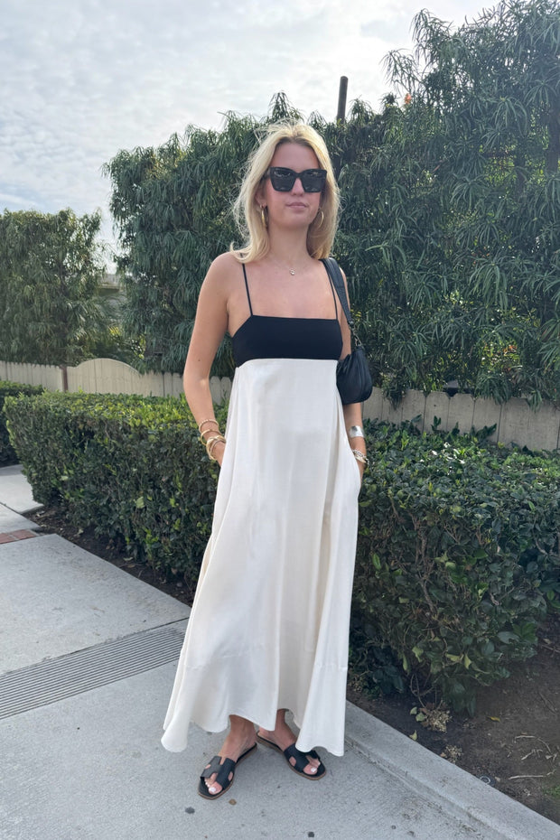 KEEN THE LABEL Clove Colorblock Maxi Dress-The Shop Laguna Beach