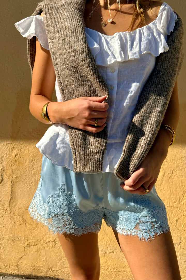 KEEN THE LABEL Maya Lace-Trim Short-The Shop Laguna Beach
