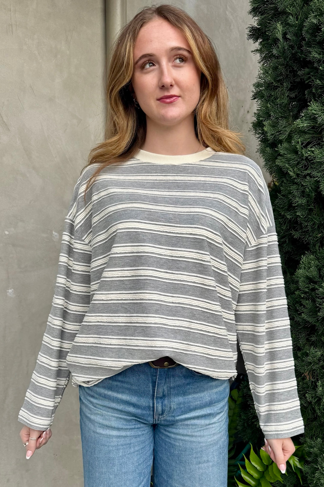 KEEN THE LABEL Emilia Stripe Long Sleeve Tee-The Shop Laguna Beach