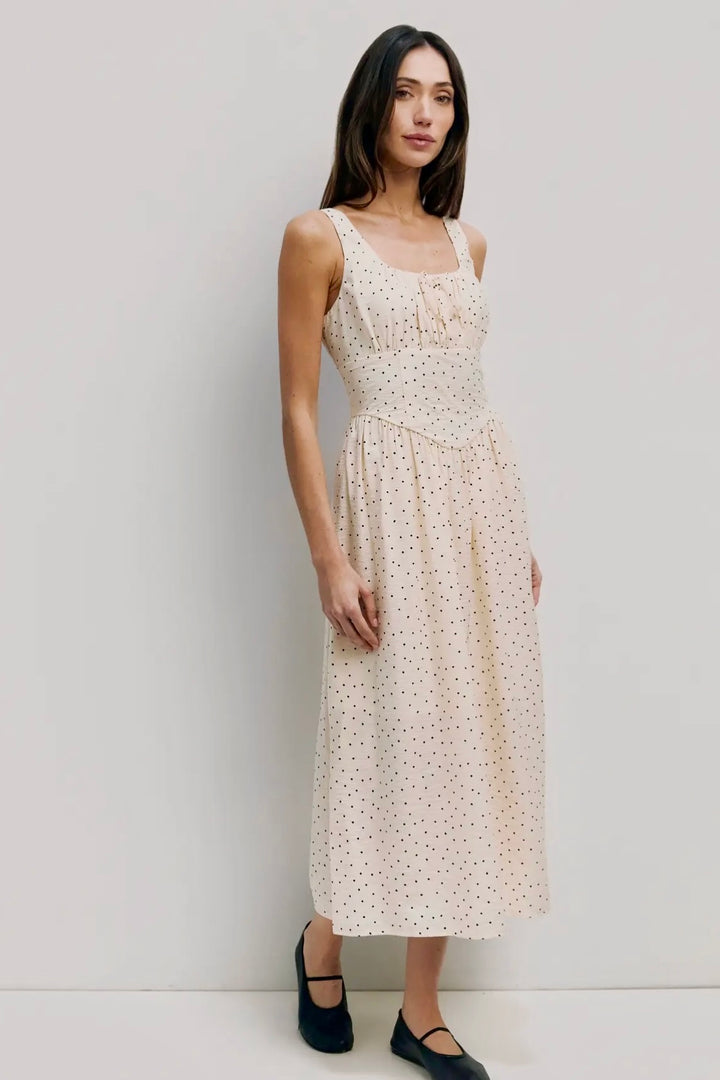 KEEN THE LABEL Daria Polka Dot Maxi Dress