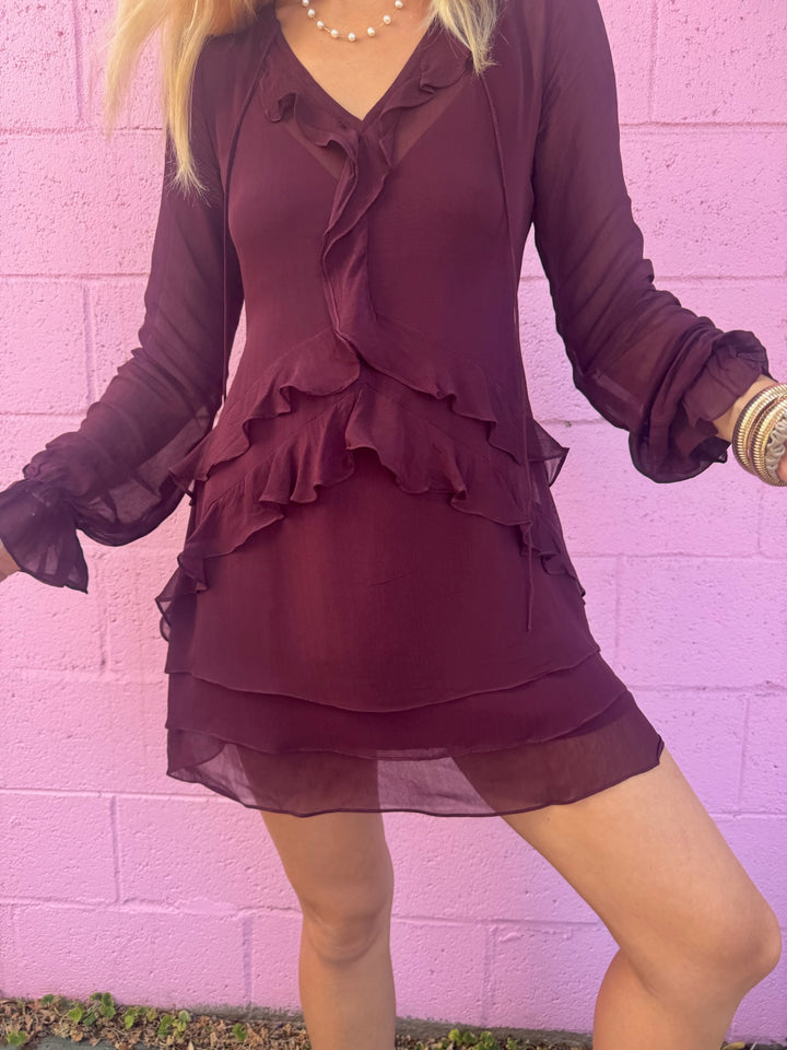 SUMMER AWAY Carolina Long Sleeve Dress-The Shop Laguna Beach