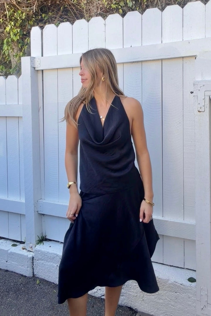 KEEN THE LABEL Chase Silky Halter Top-The Shop Laguna Beach