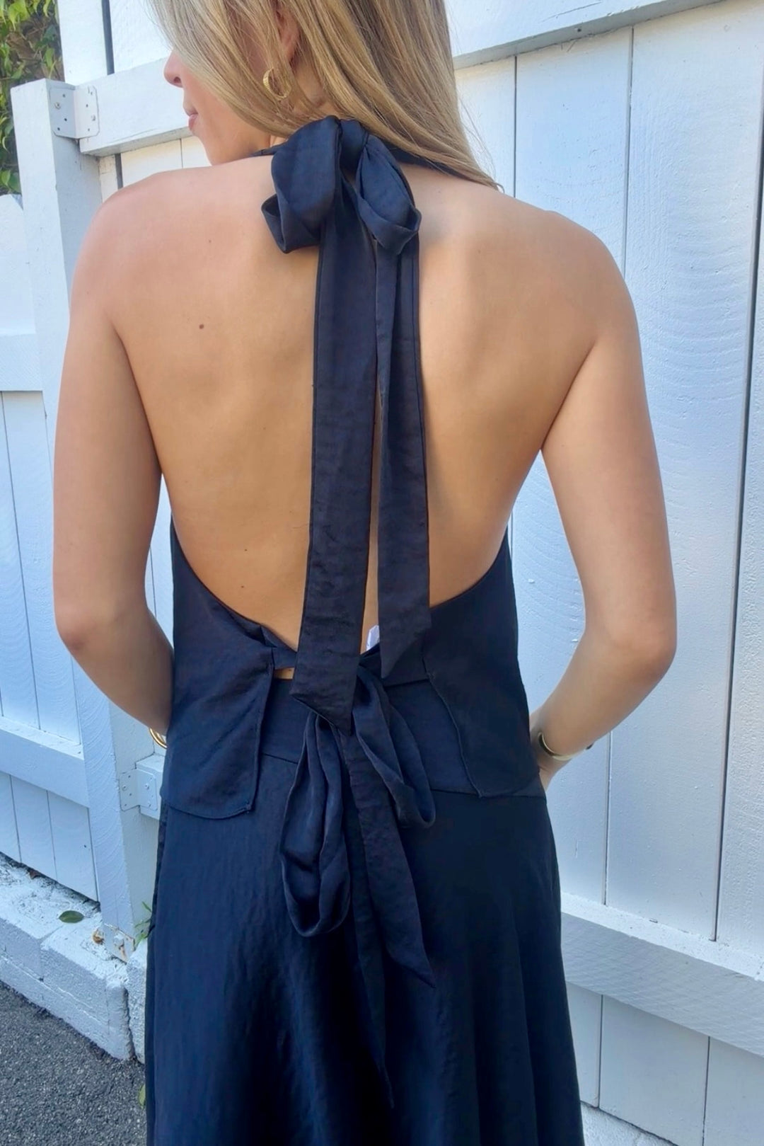 KEEN THE LABEL Chase Silky Halter Top-The Shop Laguna Beach