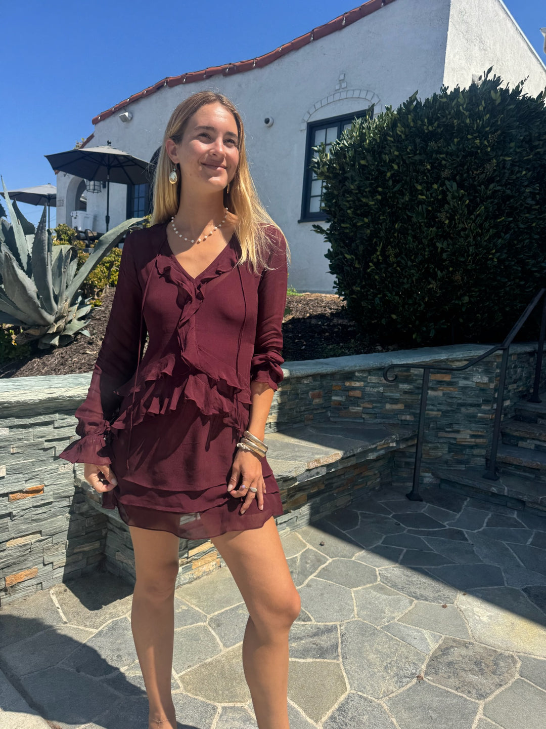 SUMMER AWAY Carolina Long Sleeve Dress-The Shop Laguna Beach