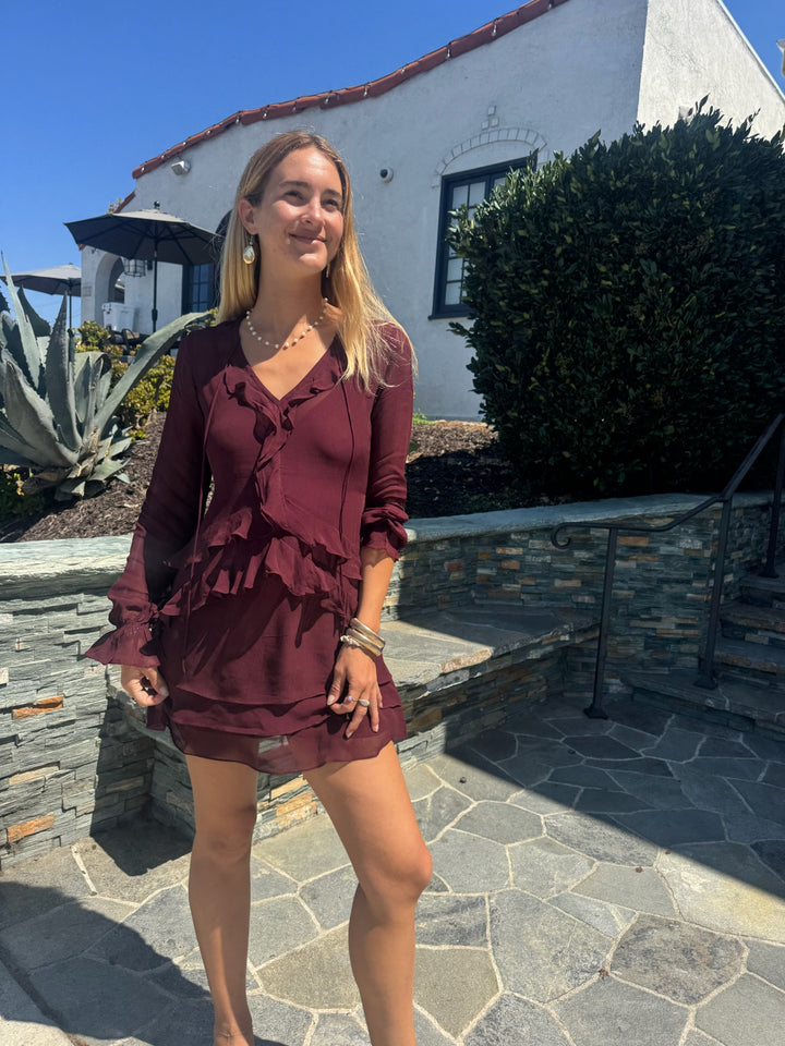 SUMMER AWAY Carolina Long Sleeve Dress-The Shop Laguna Beach