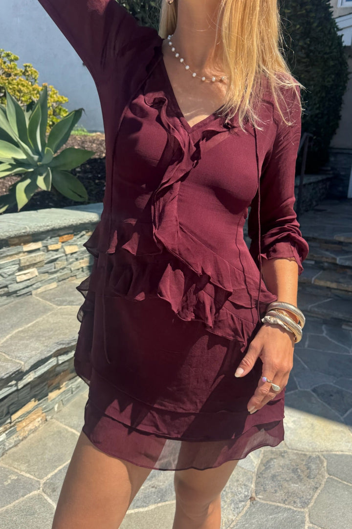 SUMMER AWAY Carolina Long Sleeve Dress-The Shop Laguna Beach