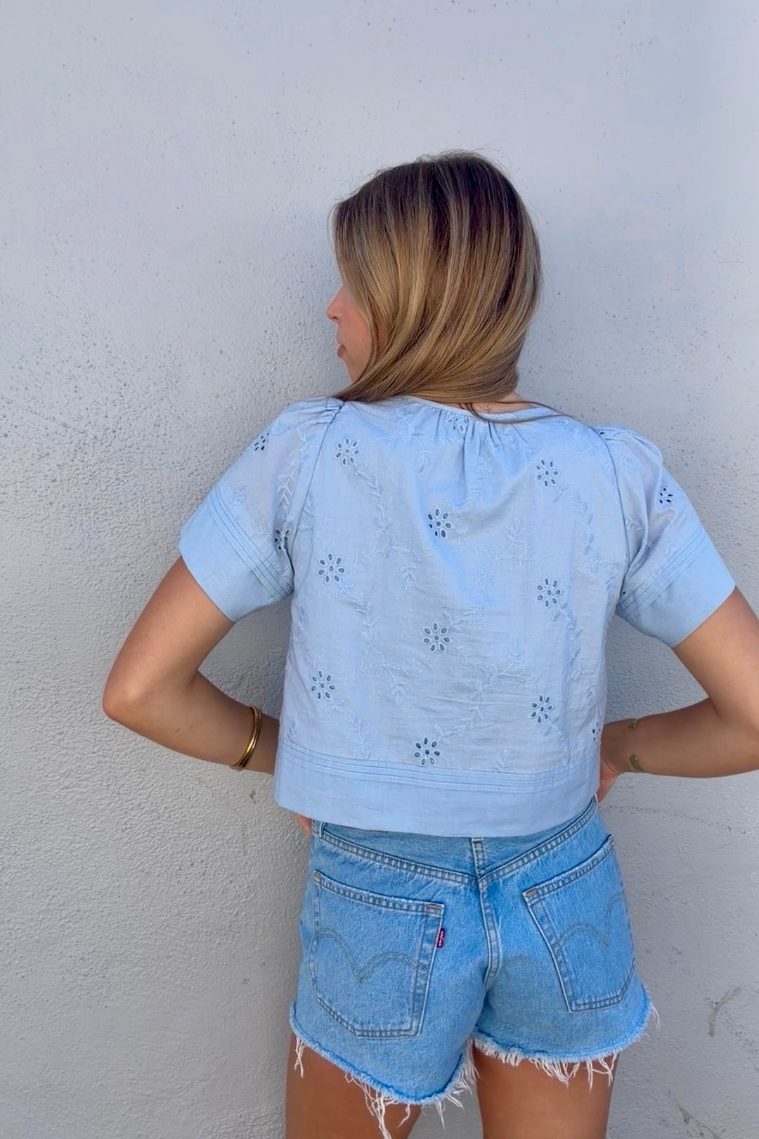 KEEN THE LABEL Serenity Eyelet Top - More Colors Available-The Shop Laguna Beach