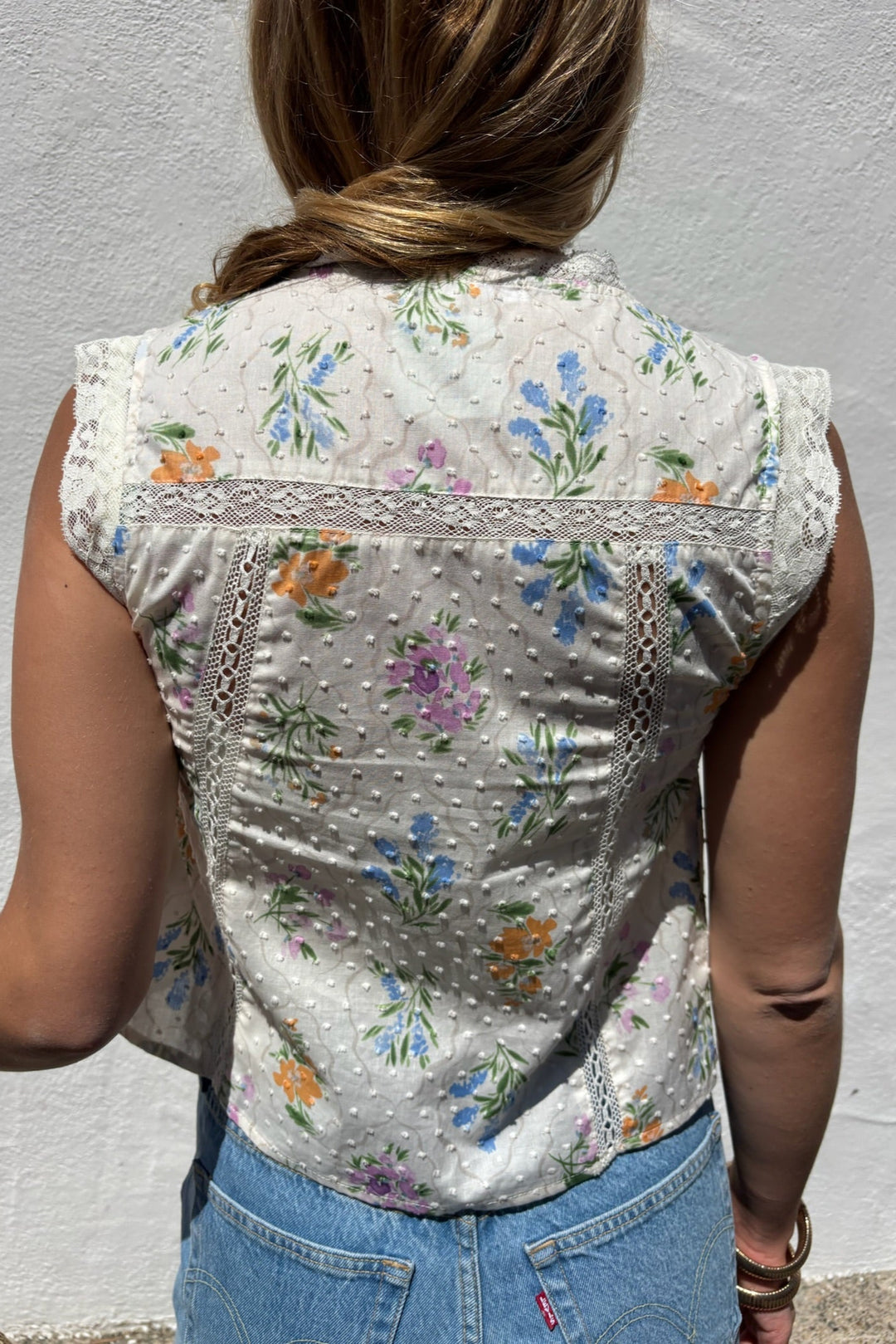 KEEN THE LABEL Sterling Double-Tie Floral Tank-The Shop Laguna Beach