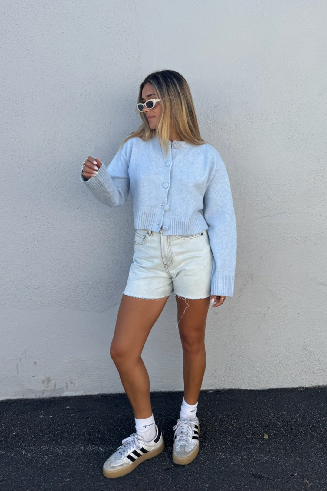 KEEN THE LABEL Greer Cropped Cardigan Sweater-The Shop Laguna Beach