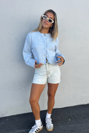 KEEN THE LABEL Greer Cropped Cardigan Sweater-The Shop Laguna Beach