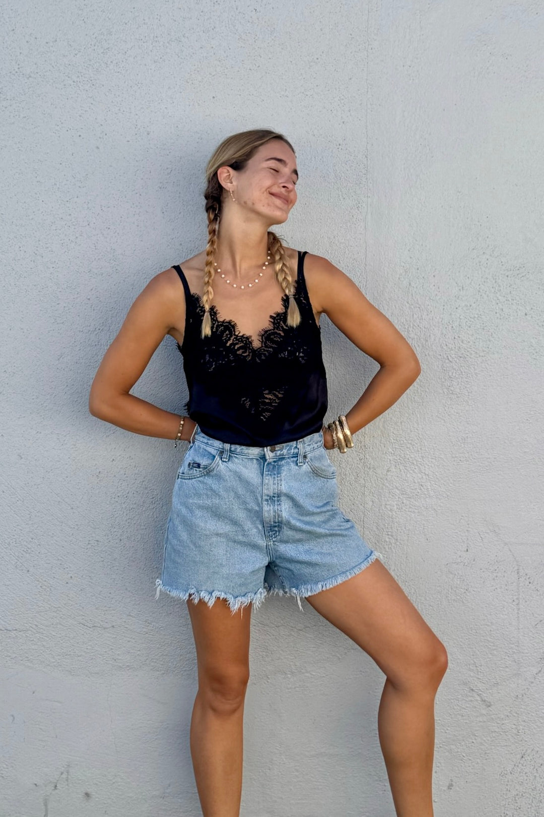KEEN THE LABEL Conley Lace Tank-The Shop Laguna Beach
