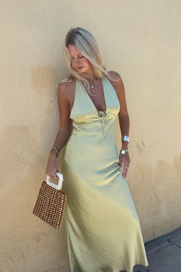 KEEN THE LABEL Addison Halter Maxi Dress-The Shop Laguna Beach
