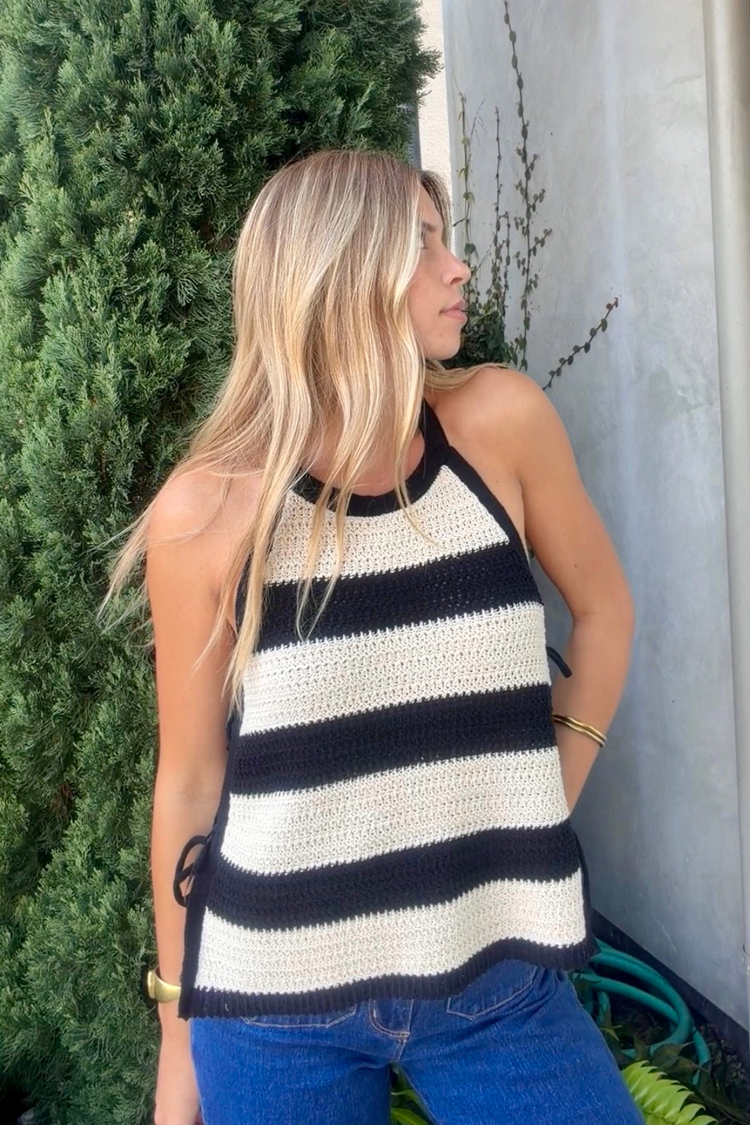 KEEN THE LABEL Seylah Knit Halter Top-The Shop Laguna Beach