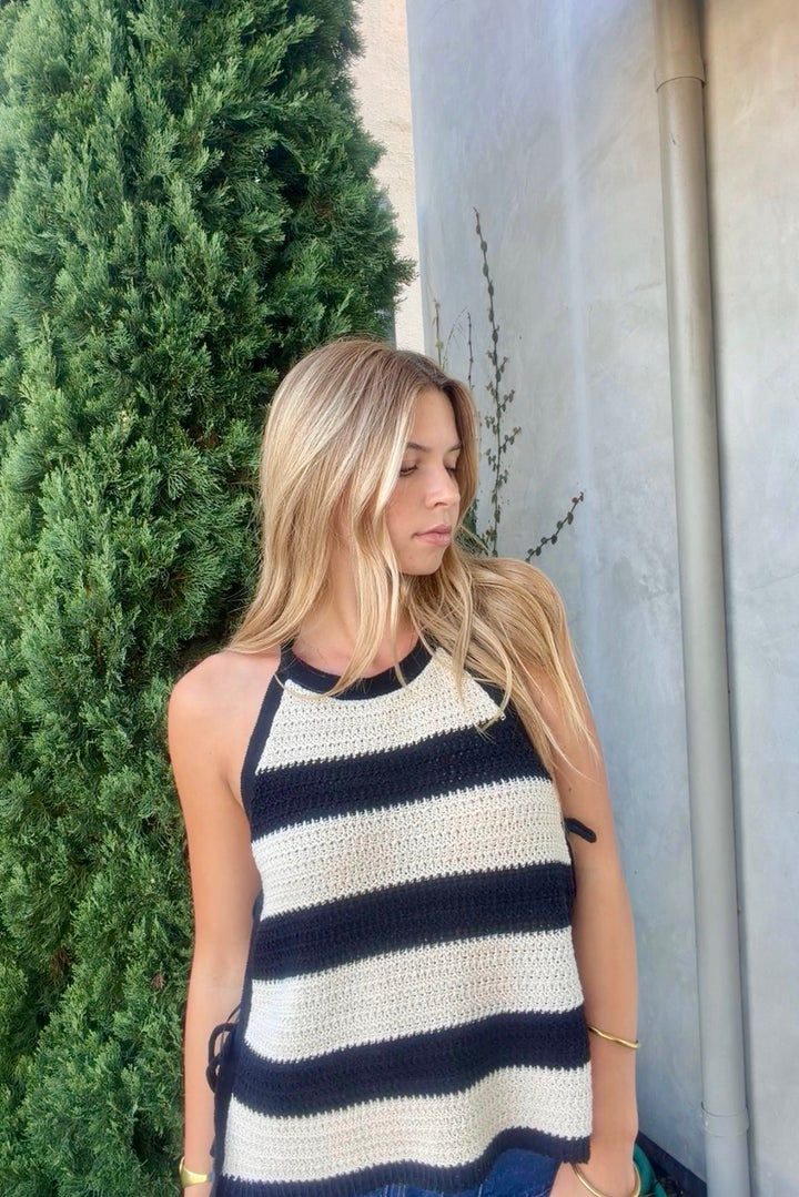 KEEN THE LABEL Seylah Knit Halter Top-The Shop Laguna Beach