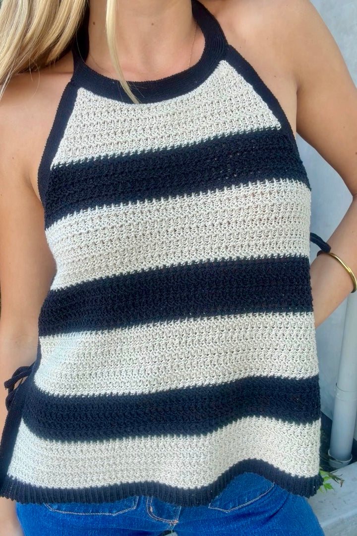 KEEN THE LABEL Seylah Knit Halter Top-The Shop Laguna Beach