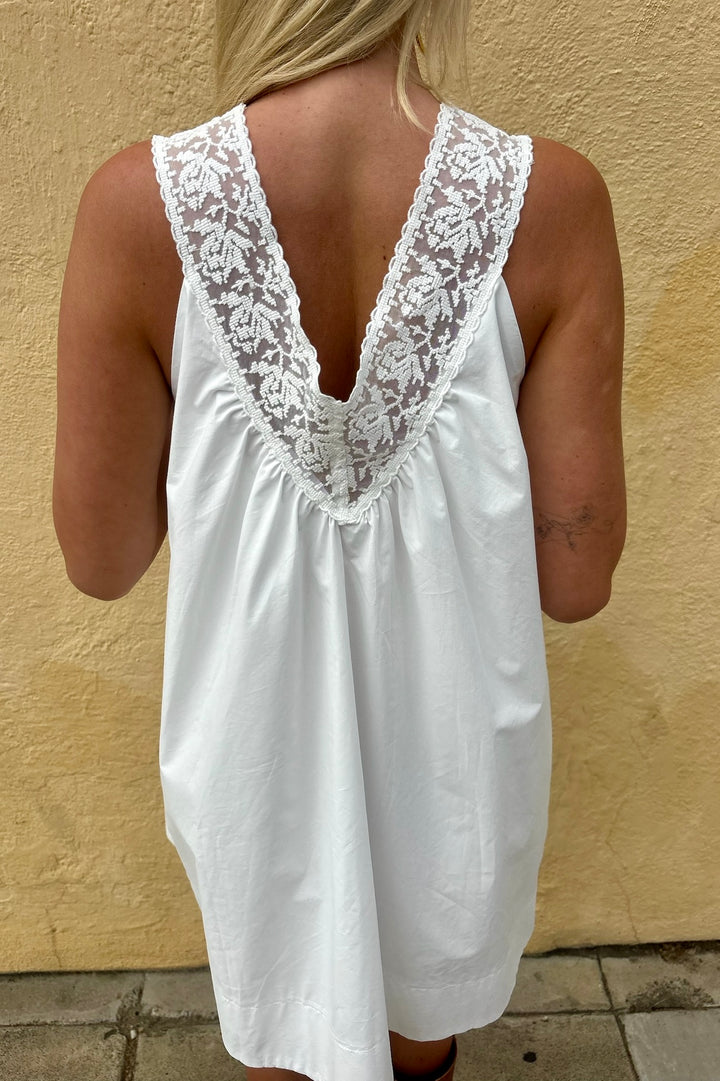 KEEN THE LABEL Venita Lace-Neck Mini Dress-The Shop Laguna Beach