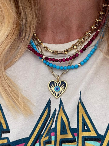 JESSICA MATRASKO Alexandrine Beaded Necklace - More Colors Available