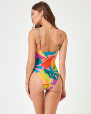 LSPACE Piper Key-Hole Printed One Piece-The Shop Laguna Beach