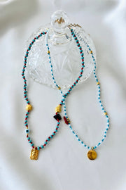 GOUPI Minimalist Protection Beaded Necklace - More Colors Available-The Shop Laguna Beach