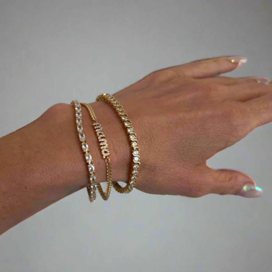 HOUSE OF AU.+ORA Sirens CZ Tennis Bracelet-The Shop Laguna Beach