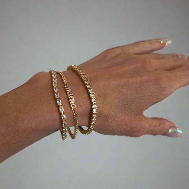 HOUSE OF AU.+ORA Sirens CZ Tennis Bracelet-The Shop Laguna Beach