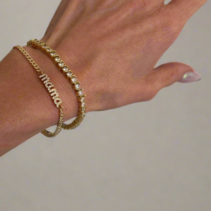 HOUSE OF AU.+ORA Sirens CZ Tennis Bracelet-The Shop Laguna Beach