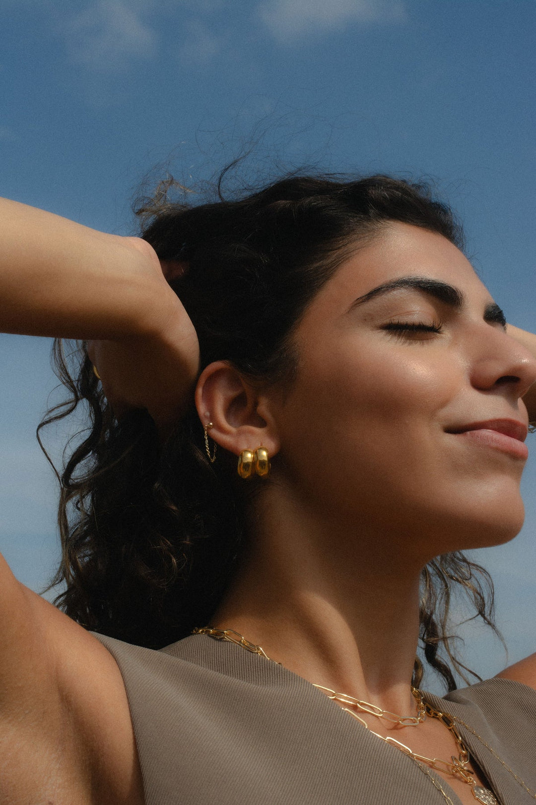 MAY MARTIN Kaia Mini Hoops-The Shop Laguna Beach