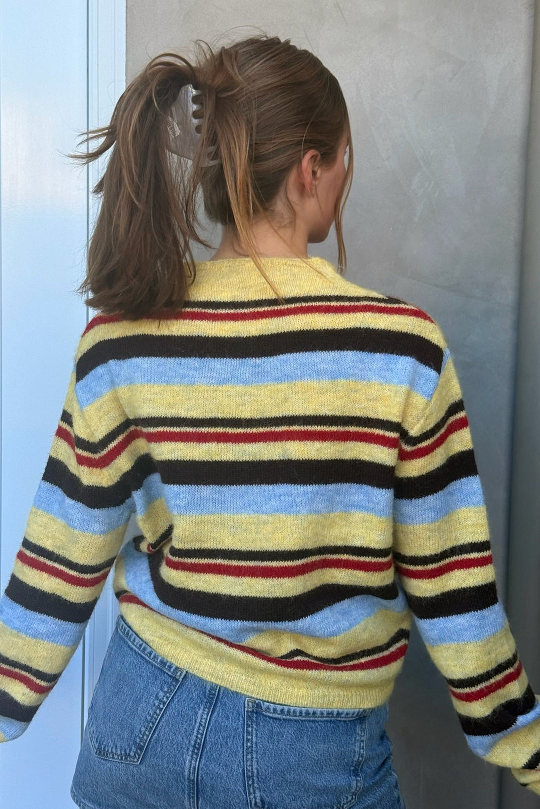 KEEN THE LABEL Briar Striped Cardigan-The Shop Laguna Beach