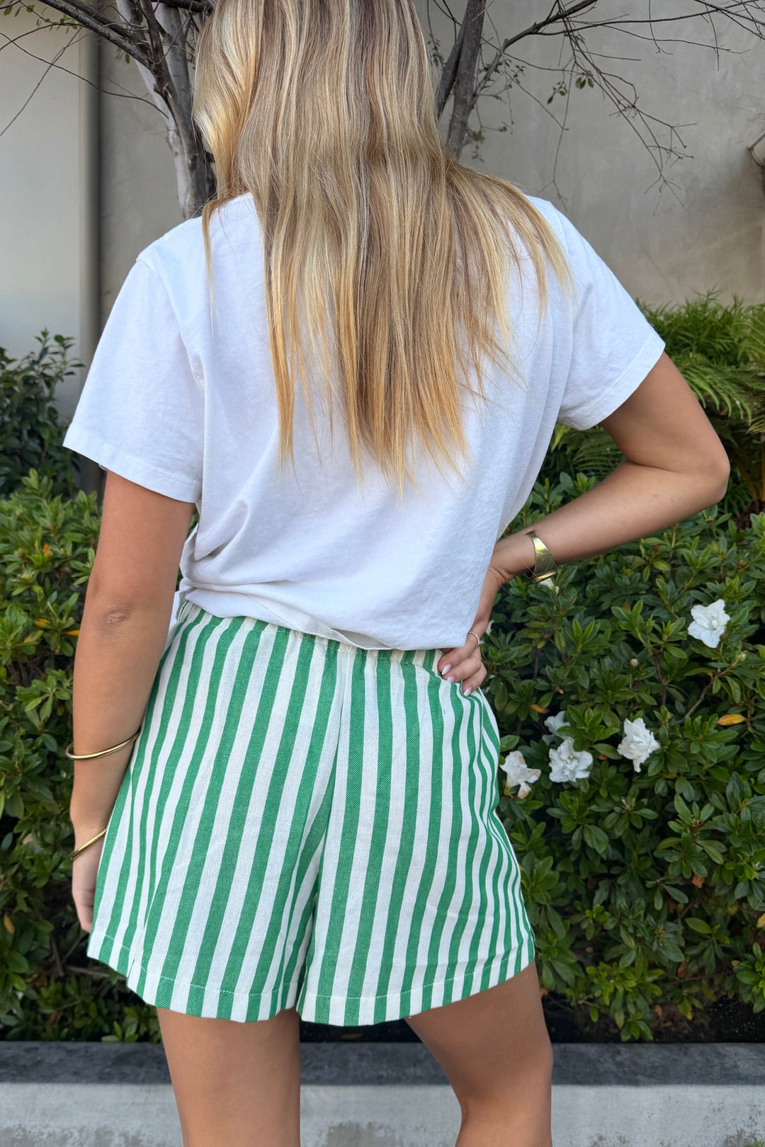 KEEN THE LABEL Genevieve Stripe Drawstring Short-The Shop Laguna Beach