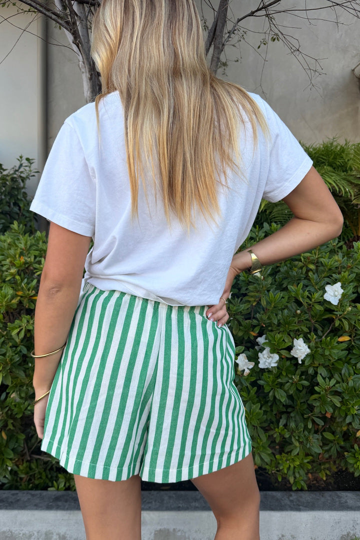 KEEN THE LABEL Genevieve Stripe Drawstring Short-The Shop Laguna Beach