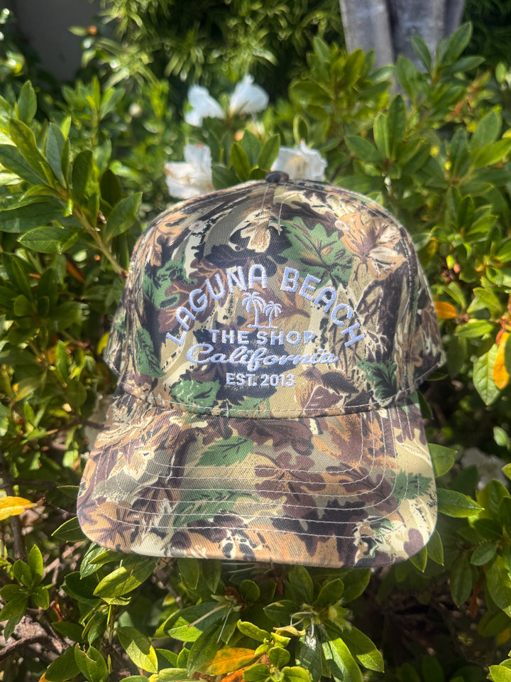 THE SHOP CLASSIC Laguna Palm Embroidered 5-Panel Baseball Hat - More Colors Available-The Shop Laguna Beach
