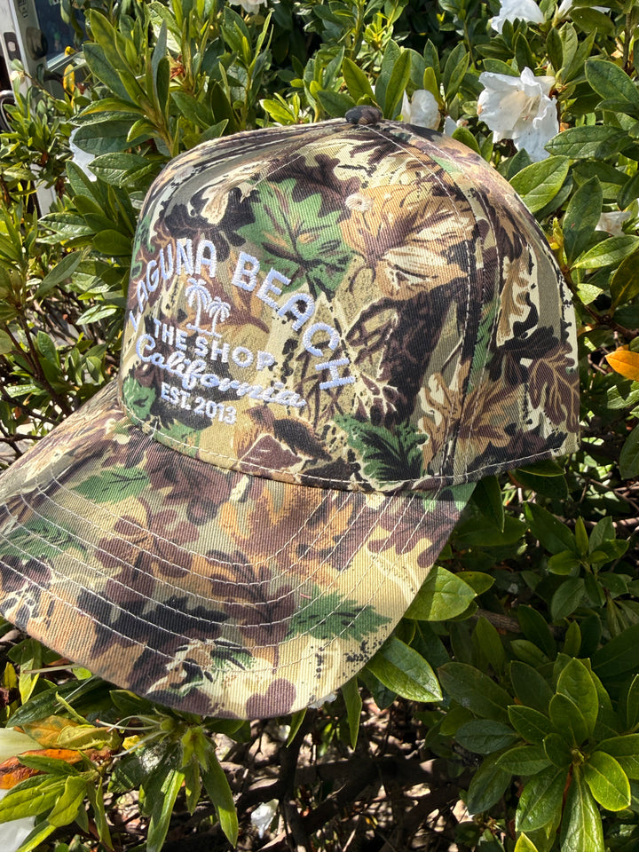THE SHOP CLASSIC Laguna Palm Embroidered 5-Panel Baseball Hat - More Colors Available-The Shop Laguna Beach