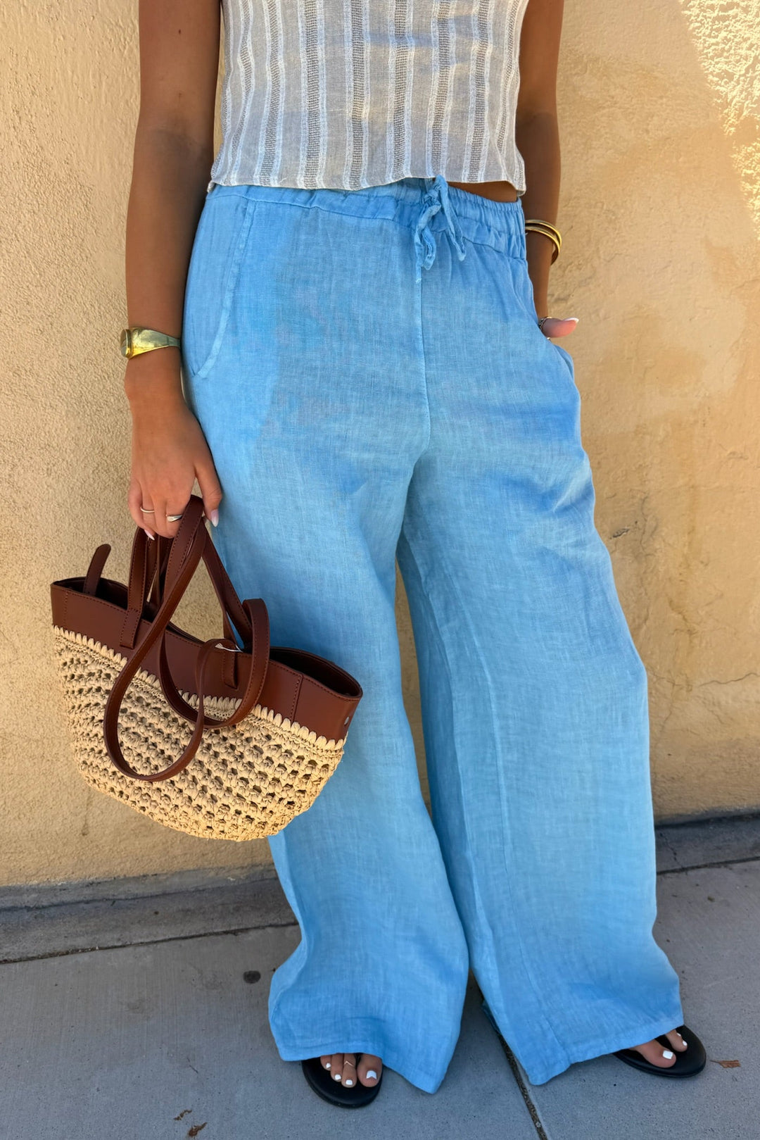KEEN THE LABEL Camdyn Drawstring Pant - More Colors Available-The Shop Laguna Beach