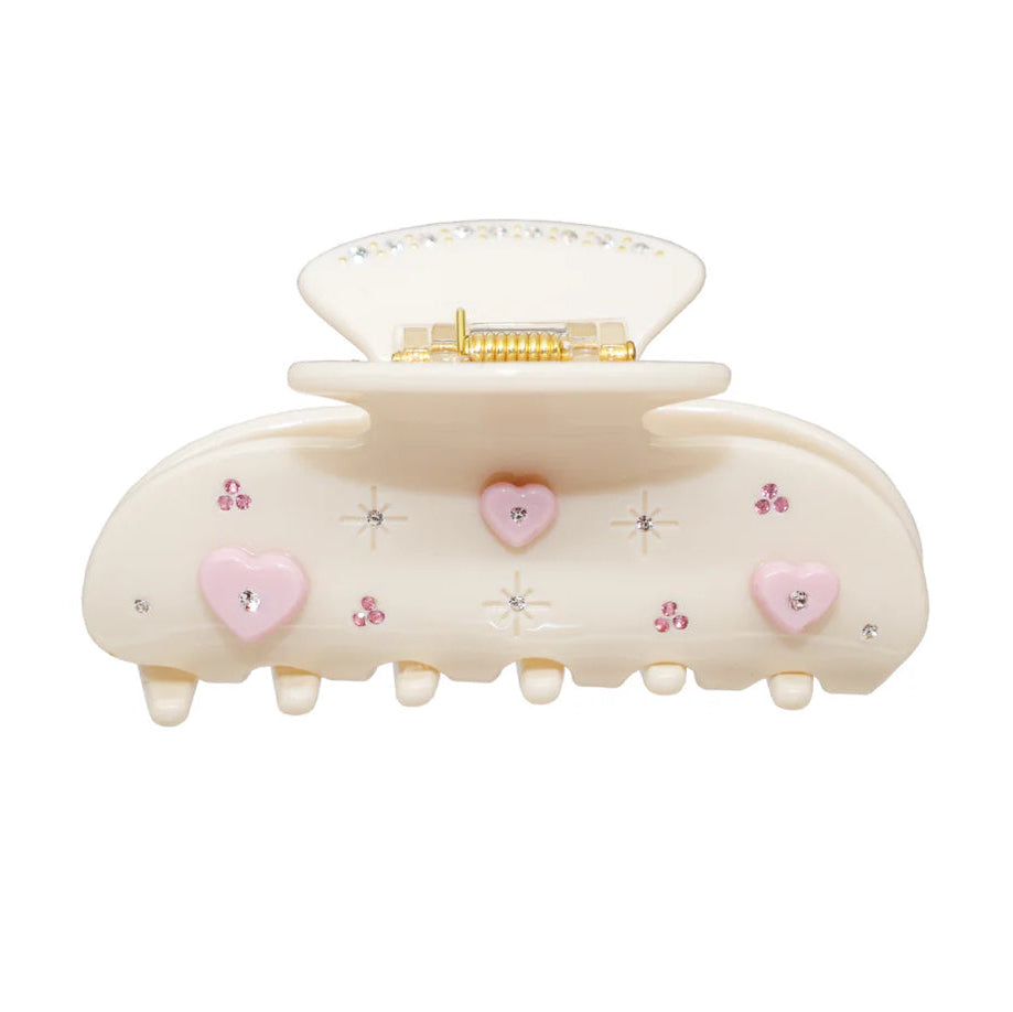 Love Crush Rhinestone Clip - Cream-The Shop Laguna Beach