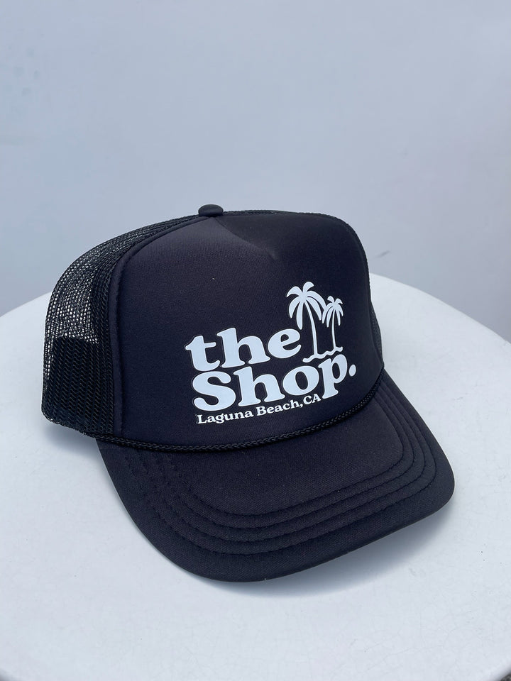 THE SHOP. Palm Logo Trucker Hat-The Shop Laguna Beach