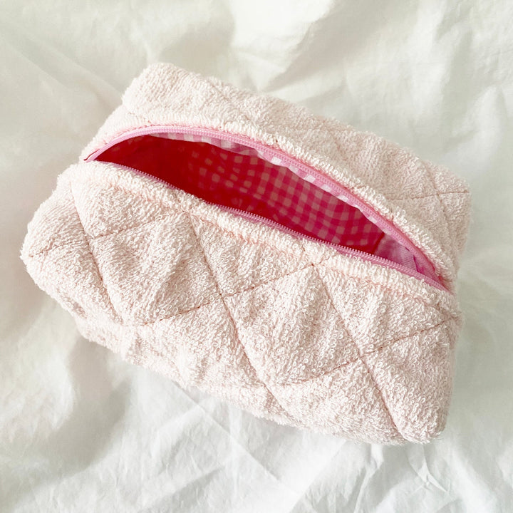 Large Quilted Terry Cosmetic Bag - More Colors Available-The Shop Laguna Beach