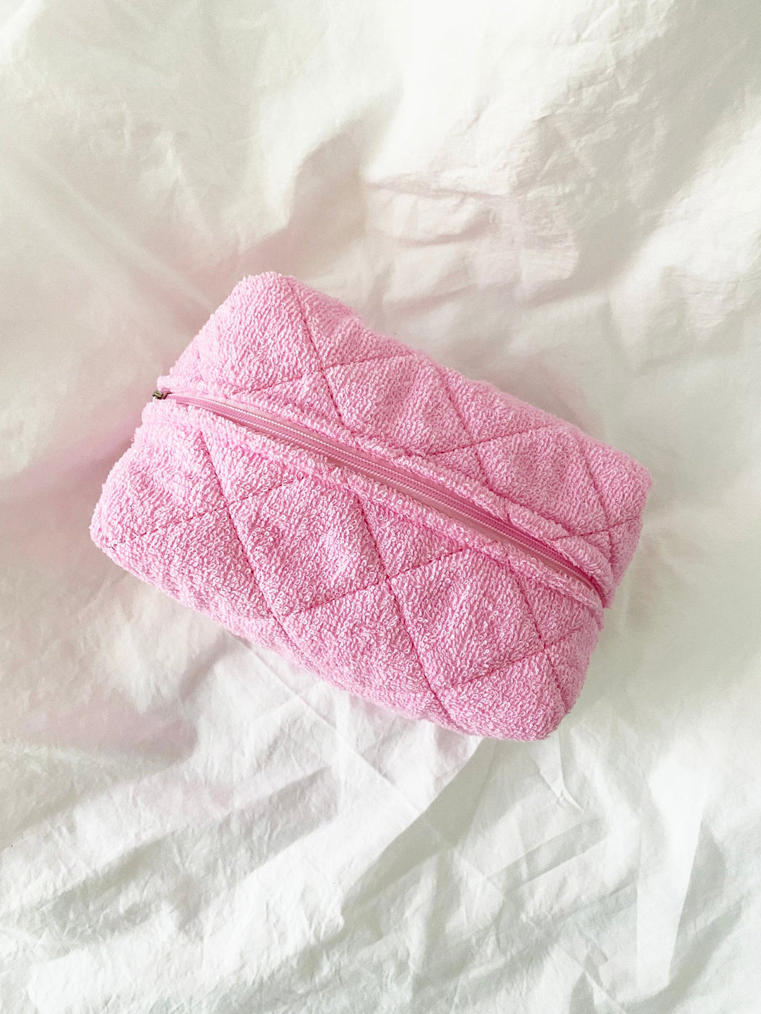 Large Quilted Terry Cosmetic Bag - More Colors Available-The Shop Laguna Beach