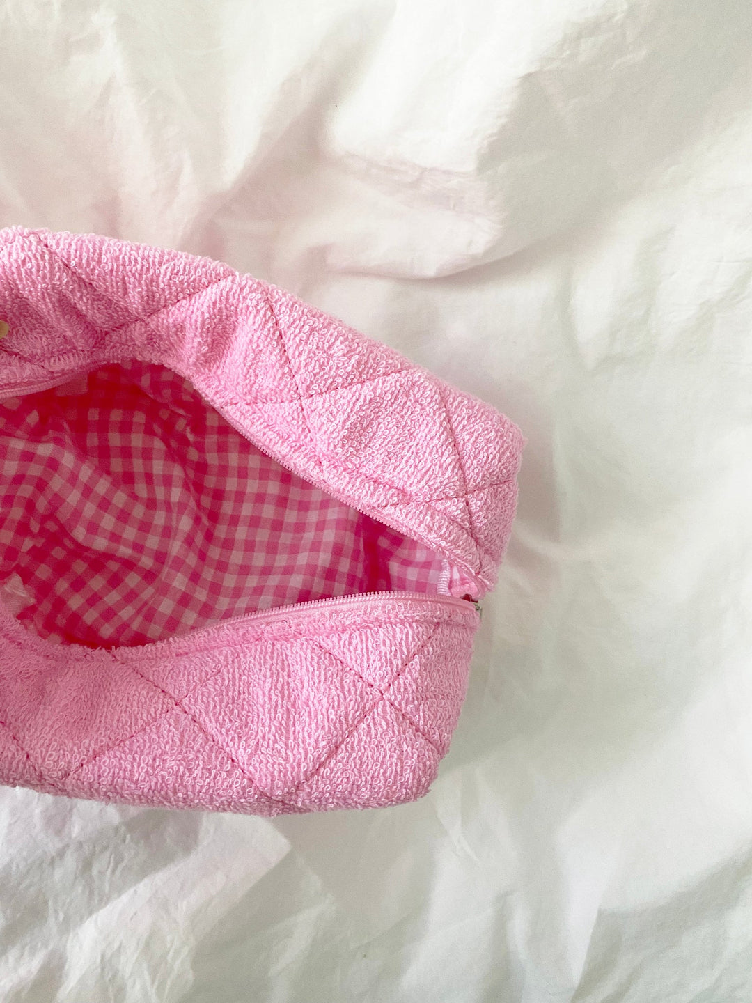 Large Quilted Terry Cosmetic Bag - More Colors Available-The Shop Laguna Beach